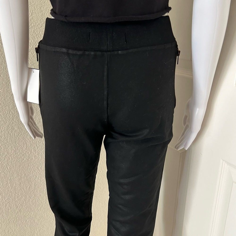 Revolve - Benjamin Jay Raven Wax Coated Jogger pants iBlack Wax- size XS - Picture 5 of 11